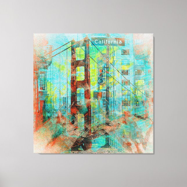 Toile Le California Love Bridge de San Francisco (Recto)