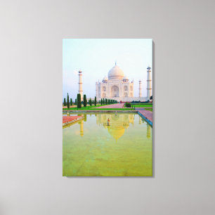 Toile Le calme paisible Taj Mahal mondialement célèbre à
