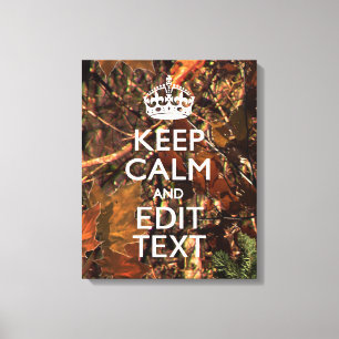 Toile Le camouflage d'automne de chasseurs gardent le