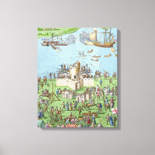 Toile Le campement des forces anglaises (Recto)