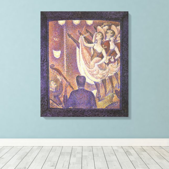 Toile Le Can Can Dance, Le Chahut de Georges Seurat (Insitu (Plancher de Bois))