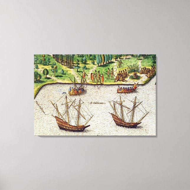 Toile Le Cap de Floride et le Dolphin River (Recto)