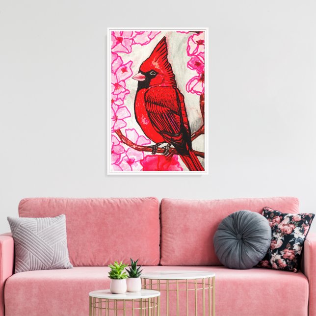 TOILE LE CARDINAL ROUGE (Insitu(Salon))