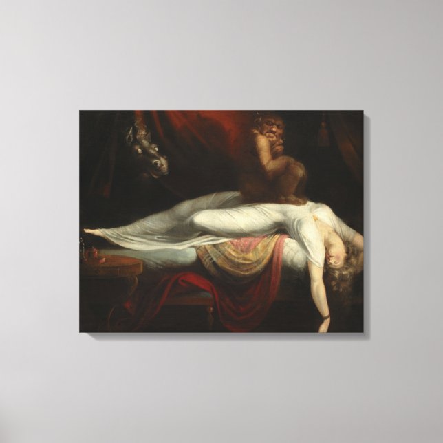 Toile Le cauchemar (par Henry Fuseli) (Recto)