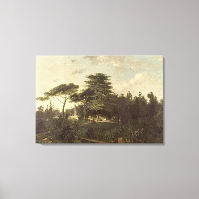 Toile Le Cèdre du Liban dans le Jardin des Plantes (Recto)