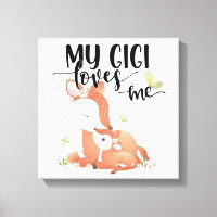 Le cerf de bois Doe et le bébé Fawn Mon Gigi m'aim