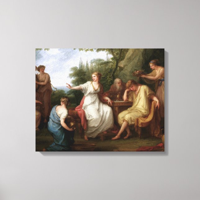 Toile Le chagrin de Telemachus par Angelika Kauffmann (Recto)