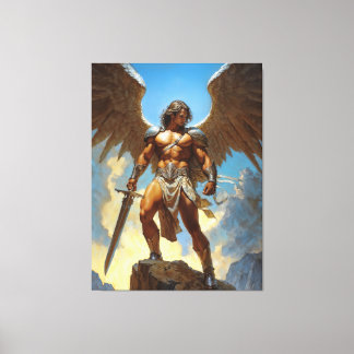 Toile Le champion forgé par le ciel Archange Michel