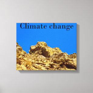 Toile Le changement climatique s'occupe de l'environneme