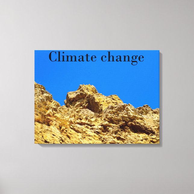 Toile Le changement climatique s'occupe de l'environneme (Recto)
