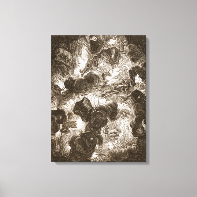 Toile Le Chaos, gravé par Bernard Picart (1673-1733), (Recto)