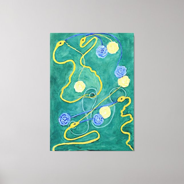 Toile Le chaos primitif par Hilma af Klint (Recto)