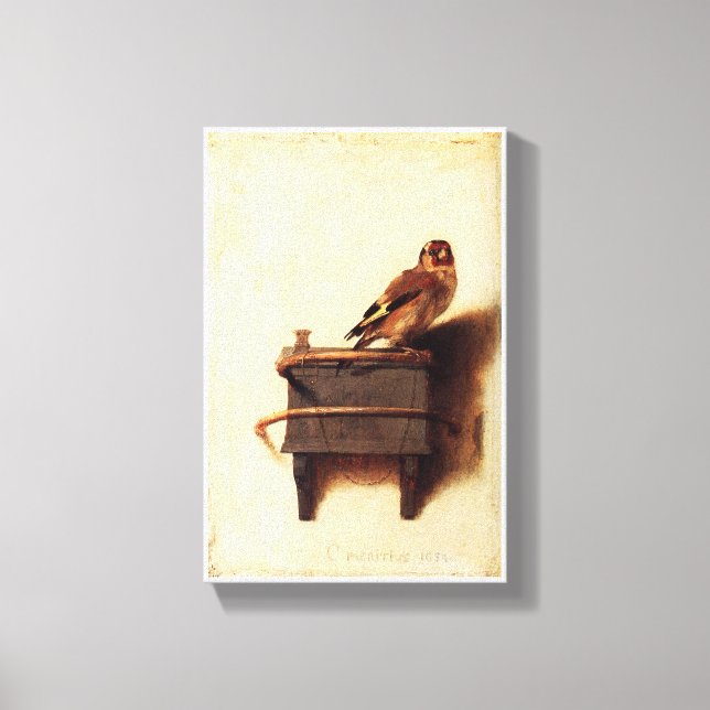 Toile Le Chardonneret de Carel Fabritius (Recto)