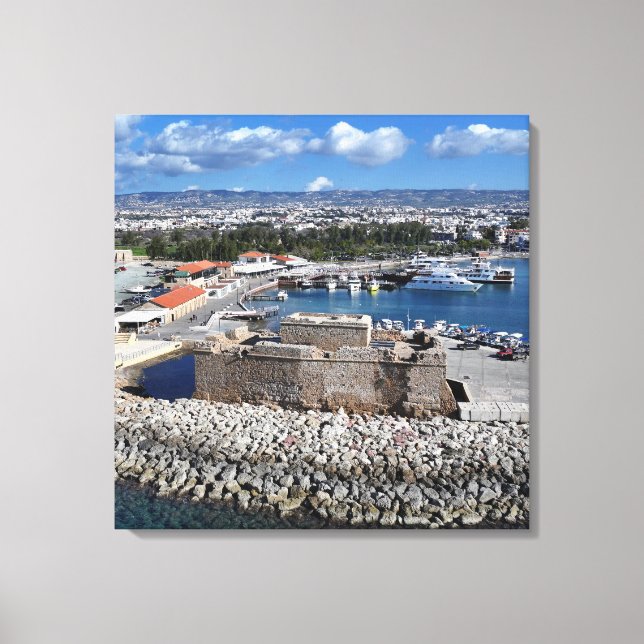 Toile Le château de Paphos de la mer (Recto)