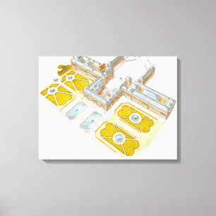 Toile Le château de Versailles. France