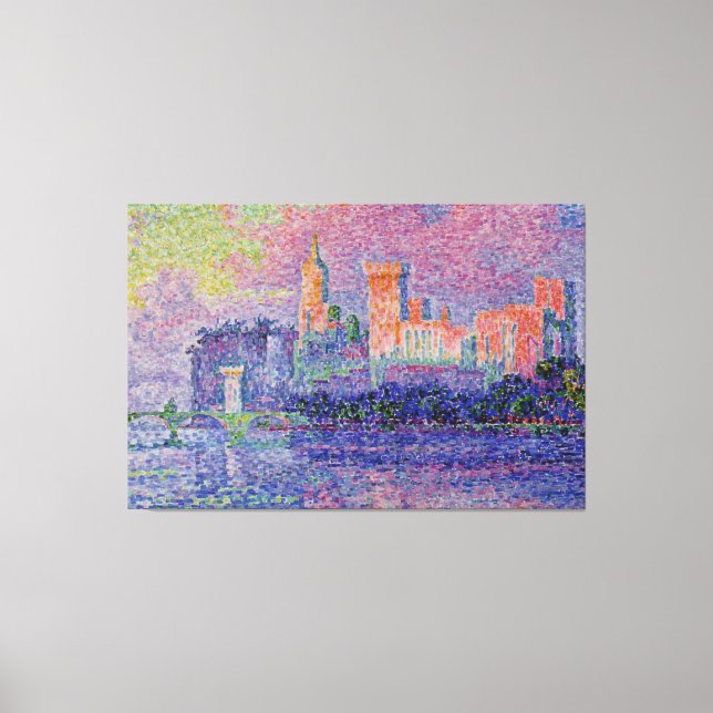 Toile Le Château des Papes de Signac (Recto)