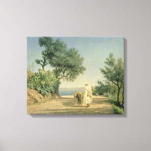 Toile Le chemin de la mer, Algérie, 1883