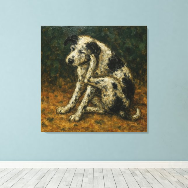 Toile Le Chien Errant, Dans Le Style De Bonnard (Insitu (Plancher de Bois))