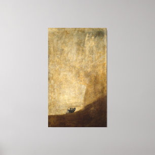 Toile Le chien (peintures noires) par Francisco Goya