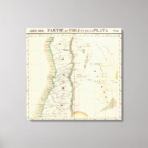 Toile Le Chili et l'Argentine 33