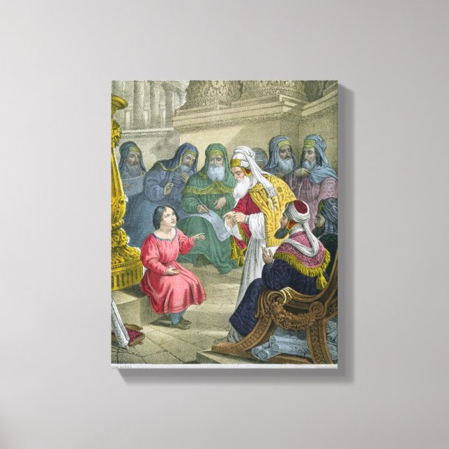 Toile Le Christ avec les Médecins dans le Temple, d'une  (Recto)