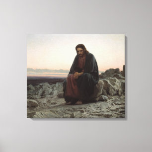 Toile Le Christ dans le désert