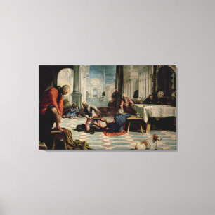 Toile Le Christ lavant les pieds des disciples 2