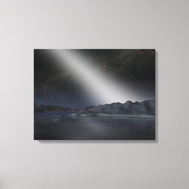 Toile Le ciel nocturne d'une hypothétique planète alien (Recto)