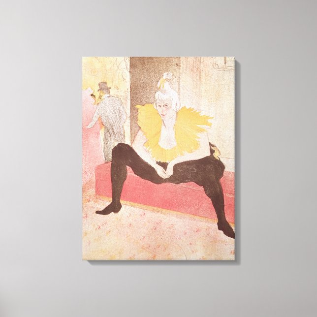 Toile Le Clowness Cha-U-Kao Siège, 1896 (Recto)