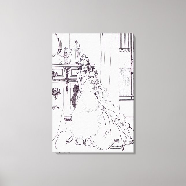 Toile Le Coiffing, du poème "La Ballade d'un Barbe" (Recto)