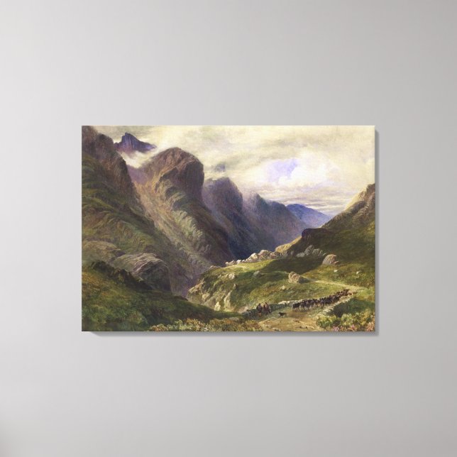 Toile Le col de Glencoe, 1852 (w/c) (Recto)