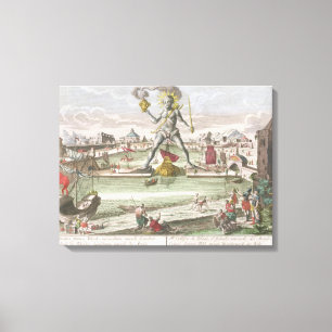 Toile Le colosse de Rhodes, deuxième merveille du monde