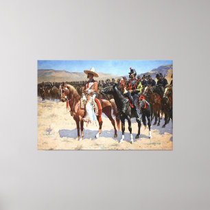 Toile Le commandant mexicain de Frederic Remington