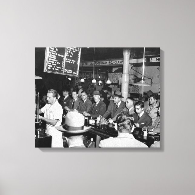Toile Le comptoir de Pete, 1950 (Recto)