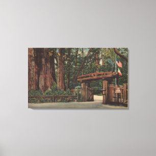 Toile Le comté de Santa Cruz, entrée de CA au grand pa