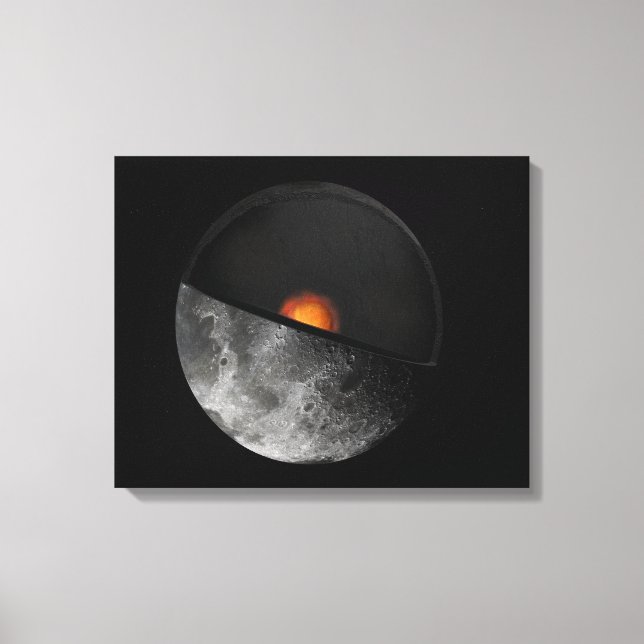 Toile Le concept de l'artiste montrant un noyau interne  (Recto)