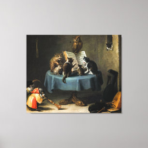 Toile Le Concert des Chats de David Teniers le Jeune