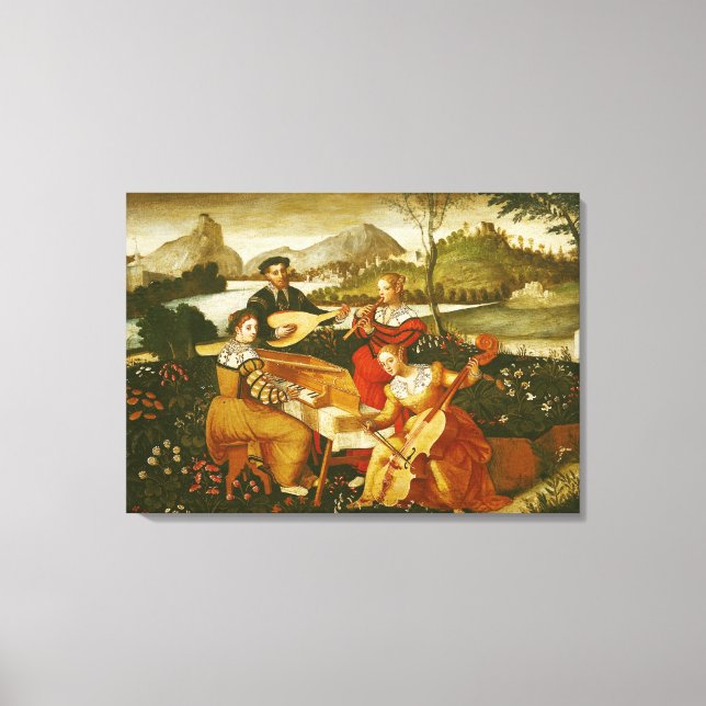 Toile Le Concert Extérieur (Recto)