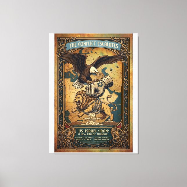 Toile Le conflit s'intensifie (Recto)