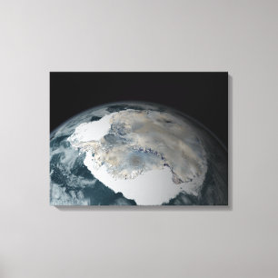 Toile Le continent congelé de l'Antarctique