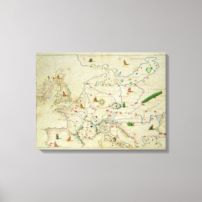 Toile Le continent européen (Recto)