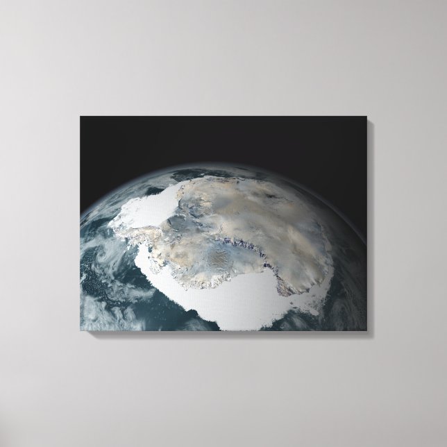 Toile Le continent gelé de l'Antarctique (Recto)