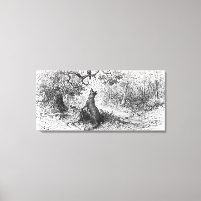 Toile Le Corbeau et le Renard (Recto)