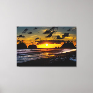 Toile Le coucher de soleil de la Push