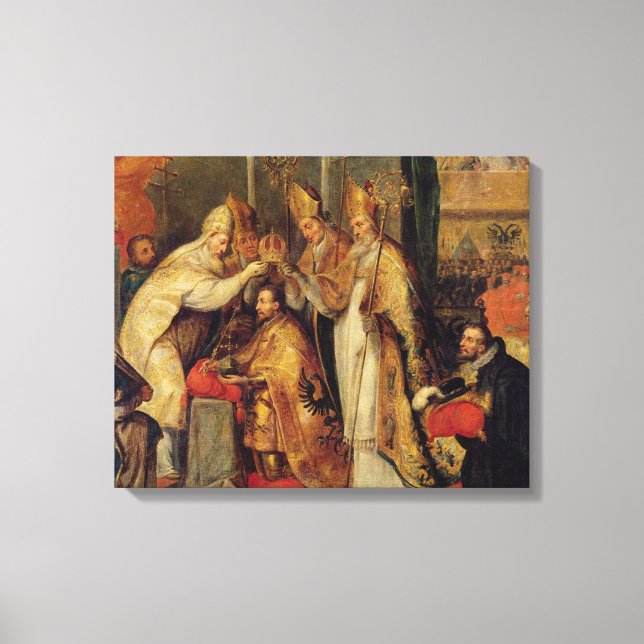 Toile Le couronnement de Charles V. l'empereur romain (Recto)