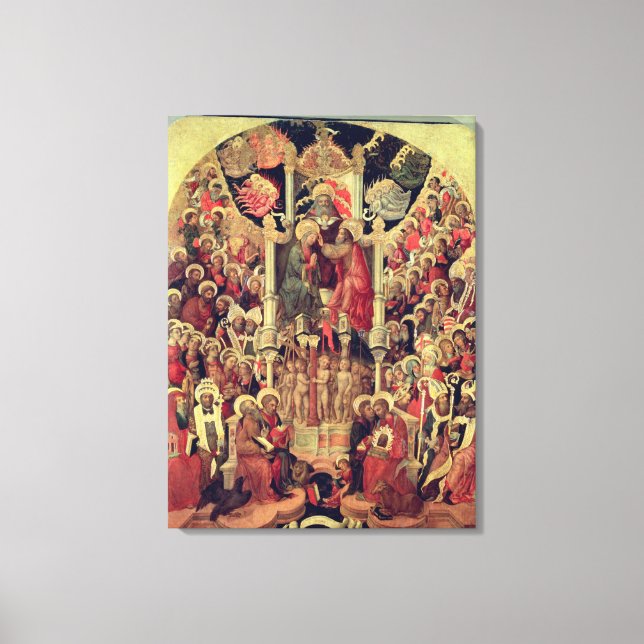 Toile Le couronnement de la Vierge (Recto)