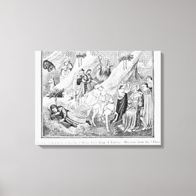 Toile Le couronnement du Grand Khan (Recto)