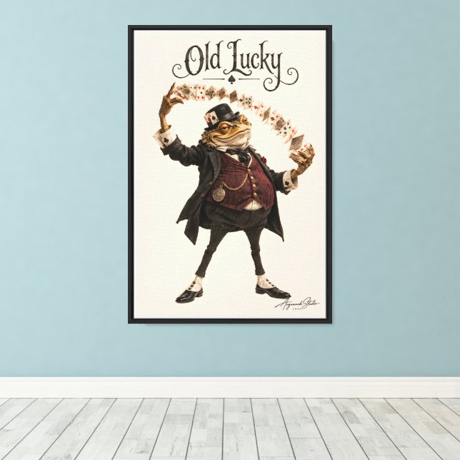 Toile Le Crapaud Tricheur (Insitu (Plancher de Bois))