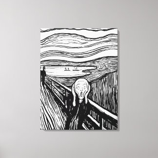 Toile Le cri d'Edvard Munch