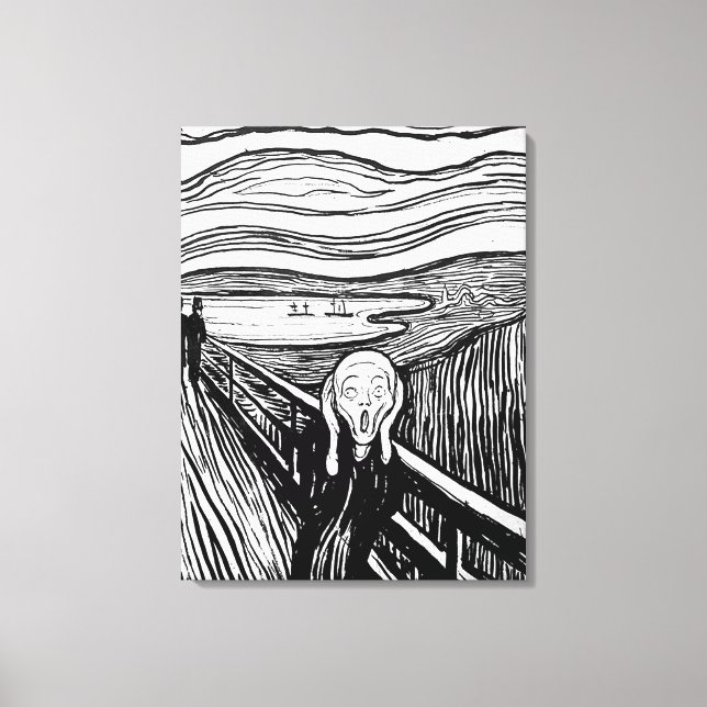 Toile Le cri d'Edvard Munch (Recto)
